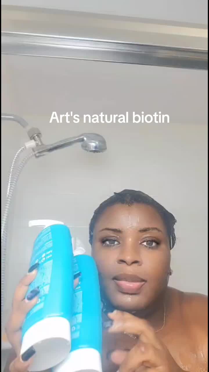 TikTok post by @alexxandria41 for artnaturals. Caption reads: #art #natural#biotin#set#tiktokshop @artnaturals.