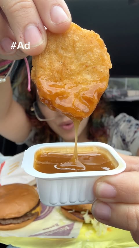 Instagram post by @isofbelle.eats for McDonald's of Michigan. Caption reads: #Ad partnering with @mcdonaldsofmichigan to tell....