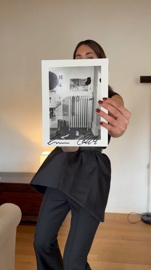 Instagram post by @ludovicaragazzo for Bally. Caption reads: Off to the @bally fashion show with a rock soul 🖤....