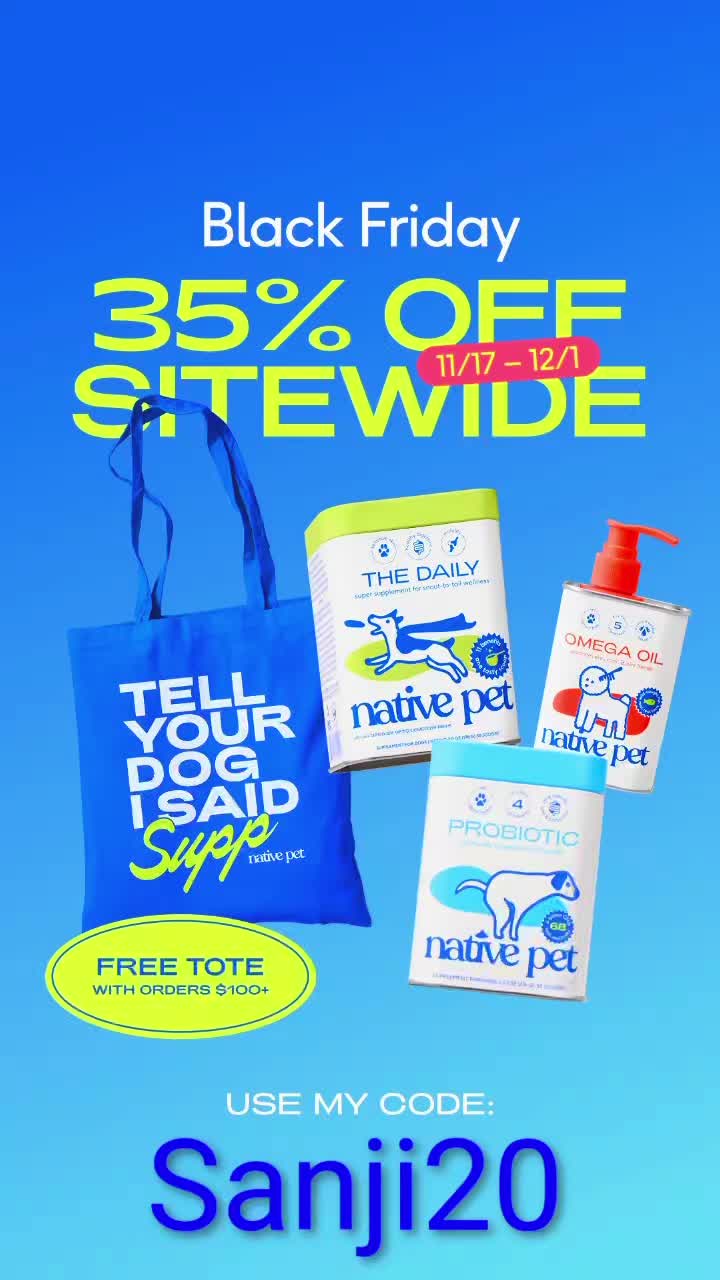 TikTok post by @blackpawsanji for Native Pet. Caption reads: [...] that got damaged in an accident!  #nativepet....