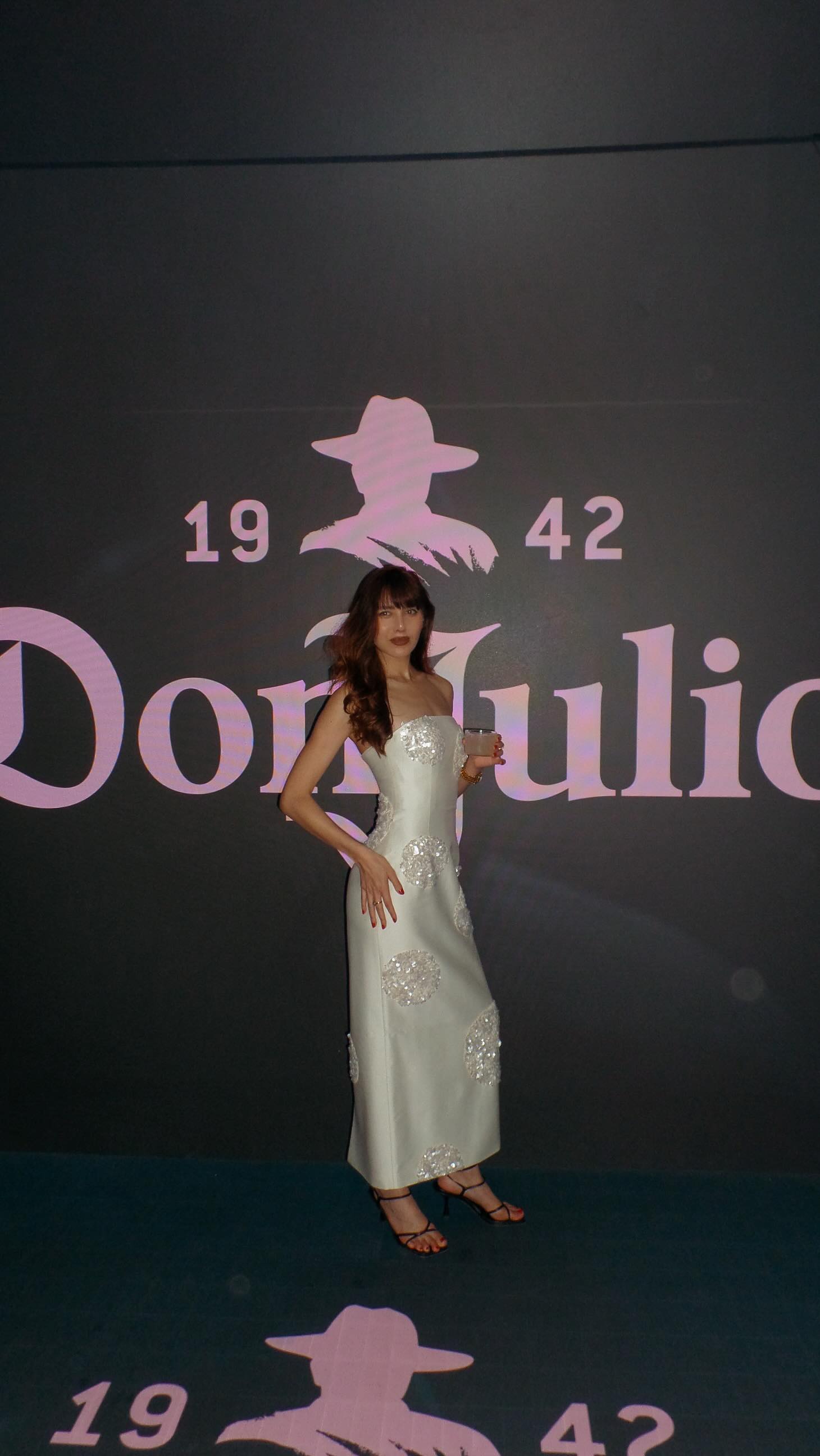 Instagram post by @natalieoffduty for Don Julio. Caption reads: #ad. A very glittery opening night at the....