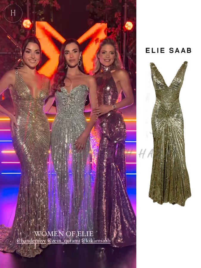 Instagram post by @shopwithhazal for ELIE SAAB. Caption reads: @handemiyy ✨

#reklam #handeercel #handeerçel....