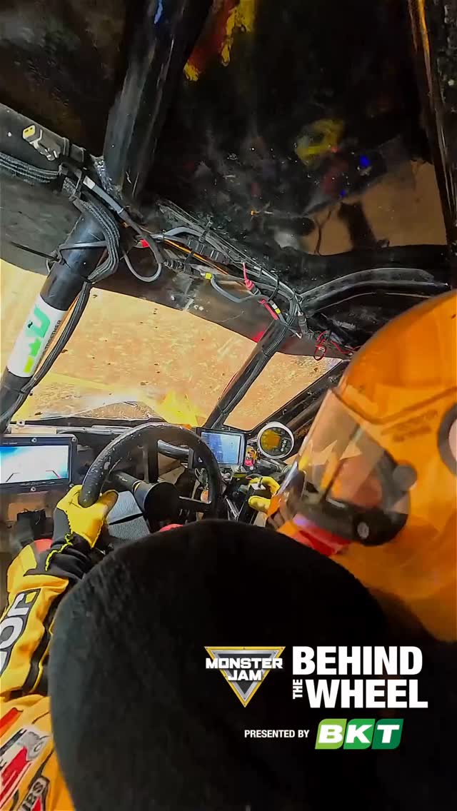 Instagram post by @tristanengland_ for Monster Jam. Caption reads: Time to get behind the wheel with @TristanEngland_....