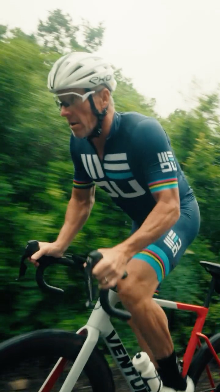Instagram post by @lancearmstrong for Ketone-IQ. Caption reads: Been chained to my desk but snuck in a quick 90....