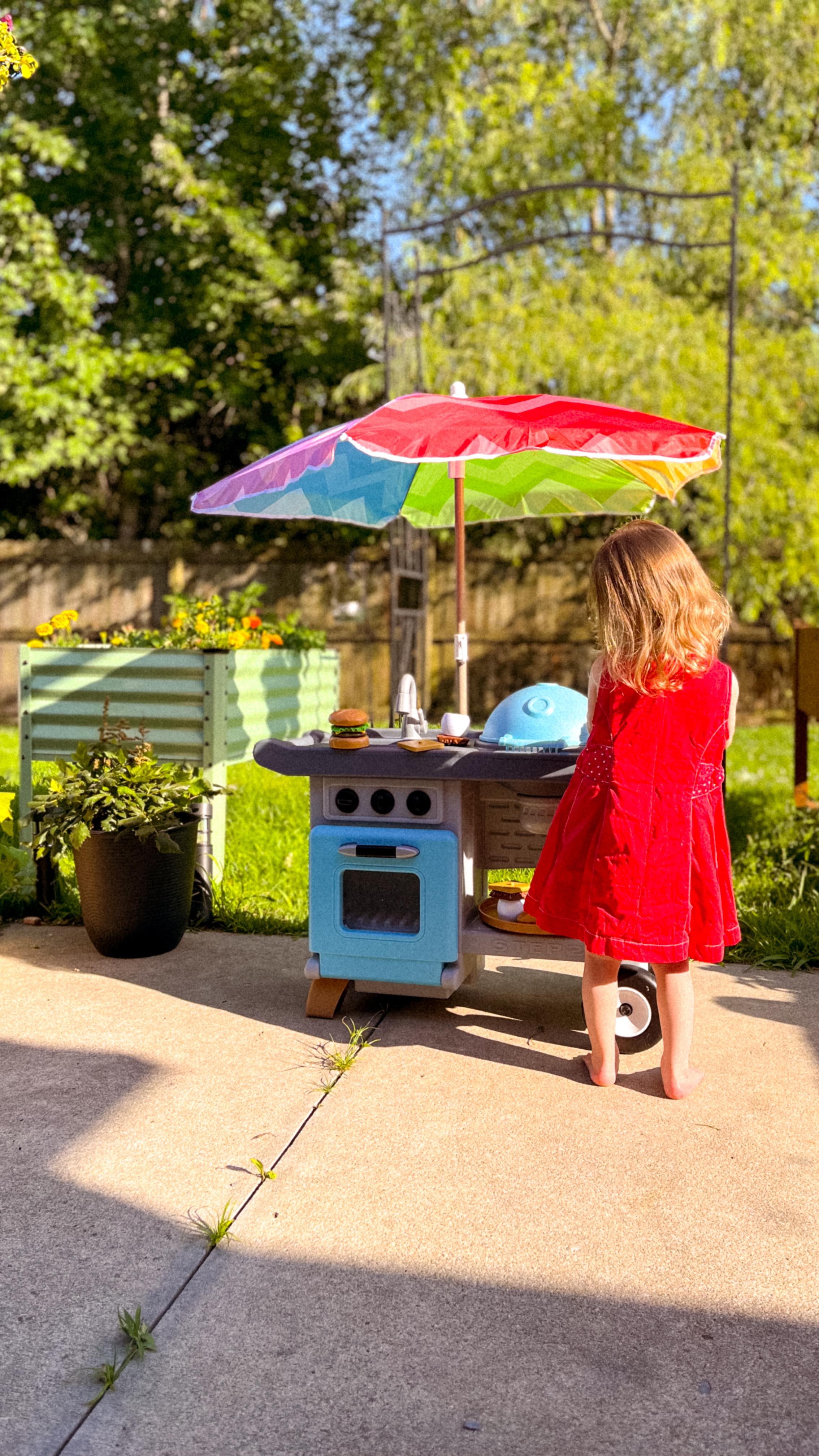 Instagram post by @angielambert15 for Step2. Caption reads: The cutest grill from @thestep2company (Ad) This....