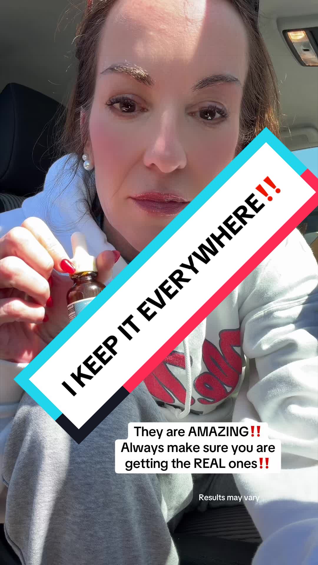 TikTok post by @robinsfavorites for Triquetra Health. Caption reads: I literally buy it in bulk and I keep them....