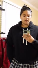 Instagram post by @iambeckyd_ for WILDFANG. Caption reads: [...] which fit you liked the most! @wearewildfang....