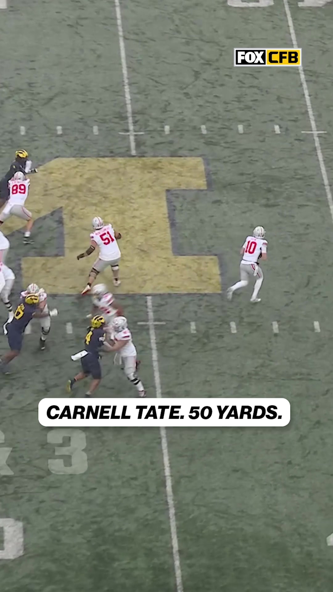 TikTok post by @cfbonfox for Allstate. Caption reads: [...] it in for Ohio State 😤 Sponsored by....