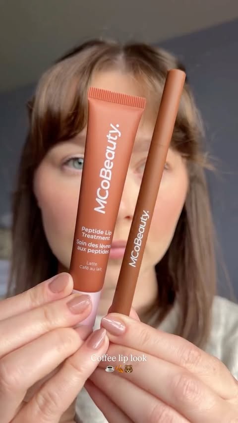 Instagram post by @milkandhonie for MCoBeauty. Caption reads: [...] inspired lip look using @mcobeauty_uk....