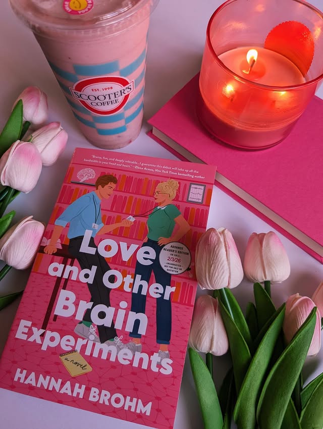 Instagram post by @hollylovesbooks1519 for Simon & Schuster. Caption reads: 📚 NEW THIS WEEK 📚 LOVE AND OTHER BRAIN....