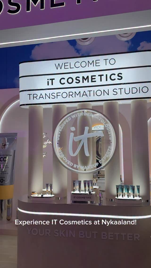 Instagram post by @rubbysingh for IT Cosmetics. Caption reads: Stepped into the @itcosmetics Transformation....