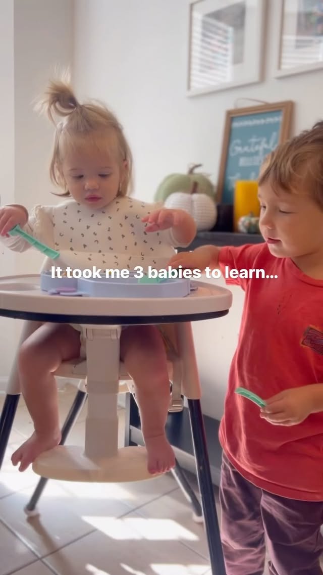 Instagram post by @hollyandhomeschool for Constructive Eating. Caption reads: It took me 3 babies to learn… Weather your baby is....