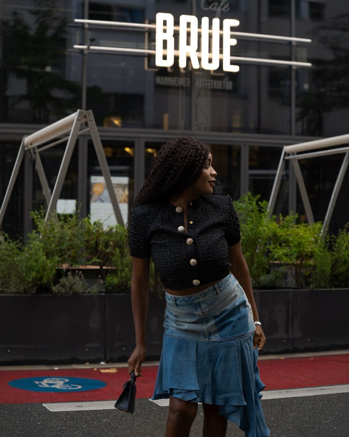 Instagram post by @dizeudaniele for Balmain. Caption reads: [...] & sweet moments that melted too fast....