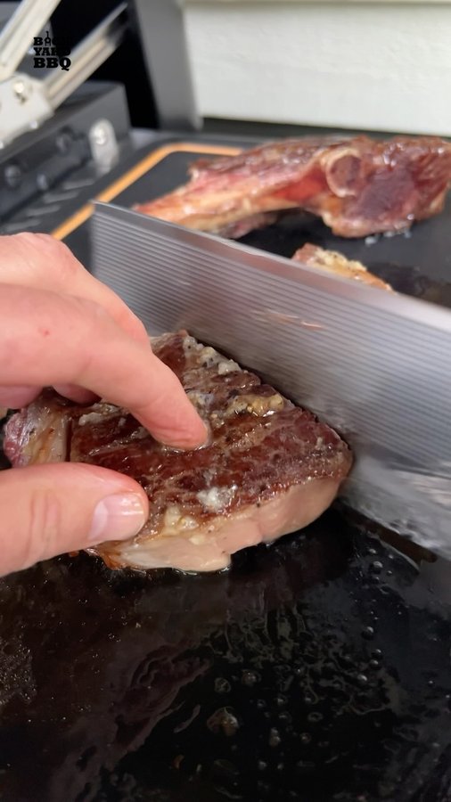 Instagram post by @backyahdbbq for Anova Culinary. Caption reads: [...] @uswellnessmeats Sous Vide gear from....