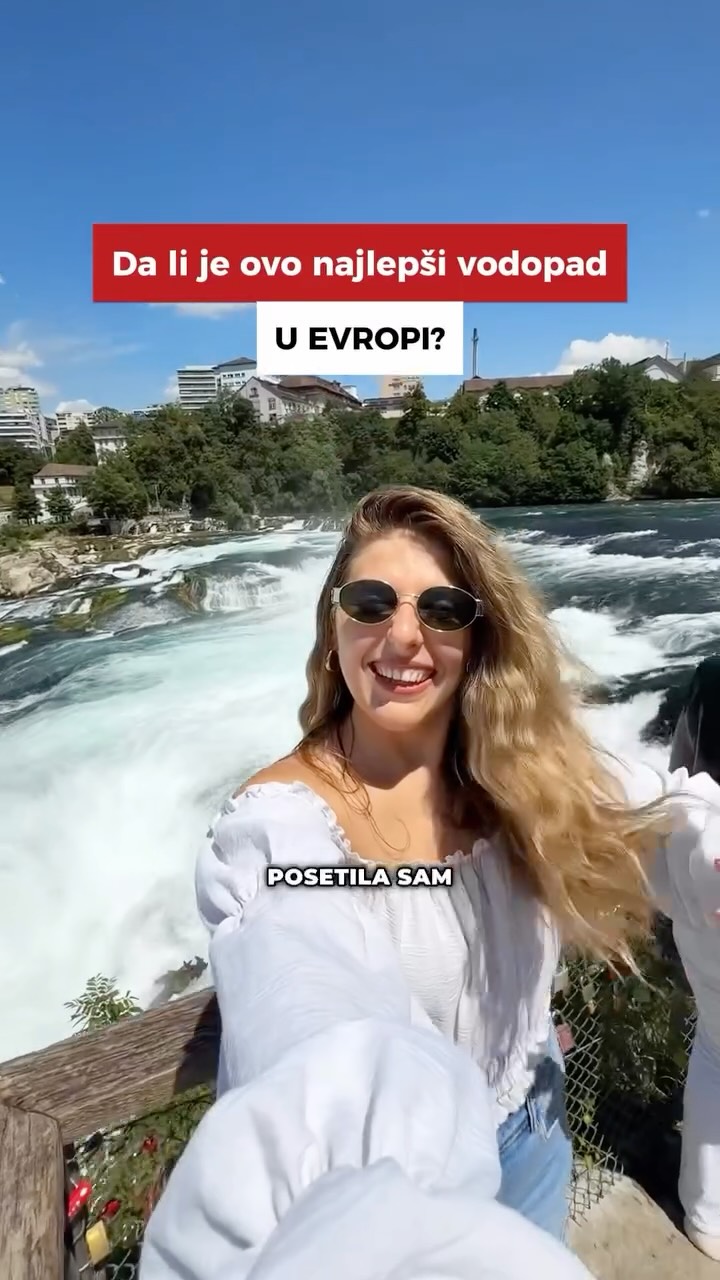 Instagram post by @milicawoo for Nuii Icecream. Caption reads: Da li je ovo najlepši vodopad u Evropi? 😍💦

📍....