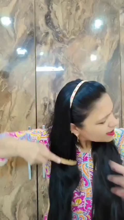 Instagram post by @kirtigupta6761 for Honasa Consumer Ltd.. Caption reads: Presenting Bblunt Intense Moisture Range for salon....