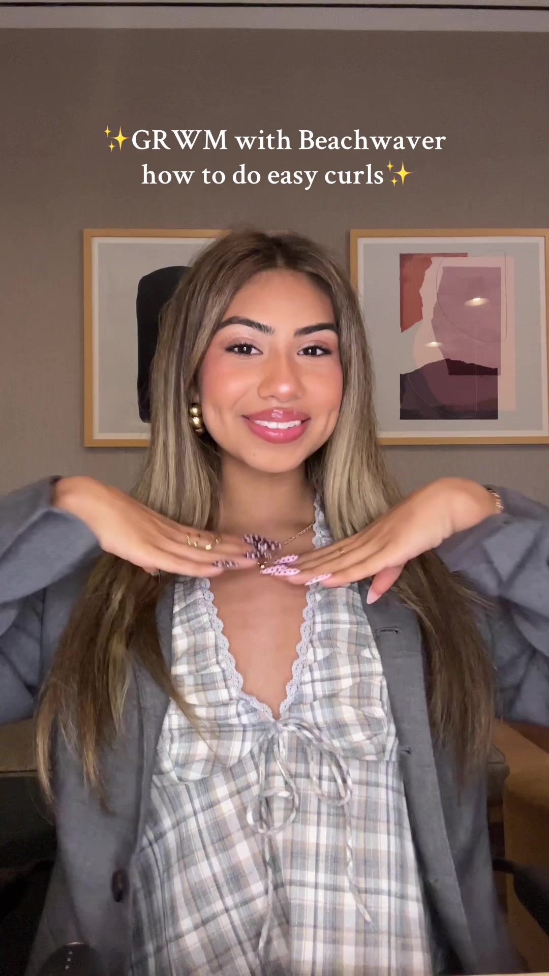 TikTok post by @alyforlife2 for Beachwaver. Caption reads: Literally so quick and easy! I love this....