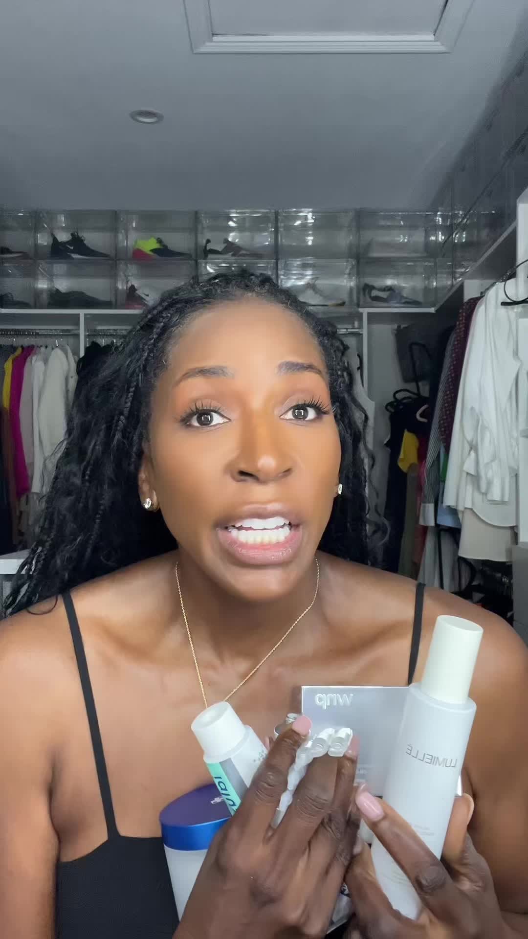 TikTok post by @hattie_willoughby7 for FrenchPharmacy. Caption reads: Products in order- ALL LINKED IN MY Amazon....