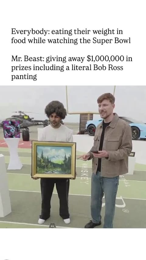 Instagram post by @dyslexic_daddy for Whatnot. Caption reads: Mr. Beast and Whatnot are literally doing the....