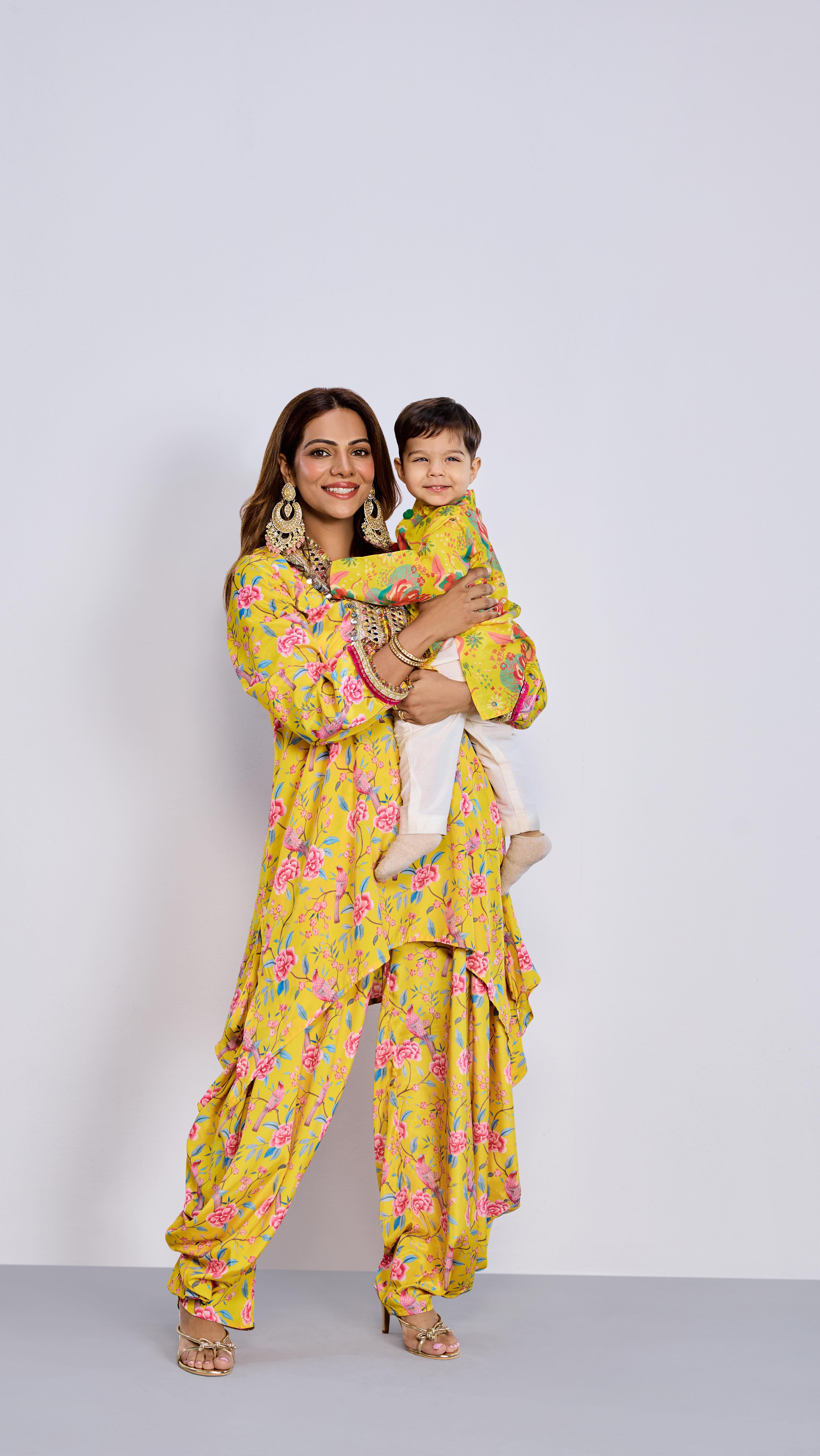 Instagram post by @tanvithakker for Nykaa Fashion. Caption reads: Some things are just meant to be, like florals,....