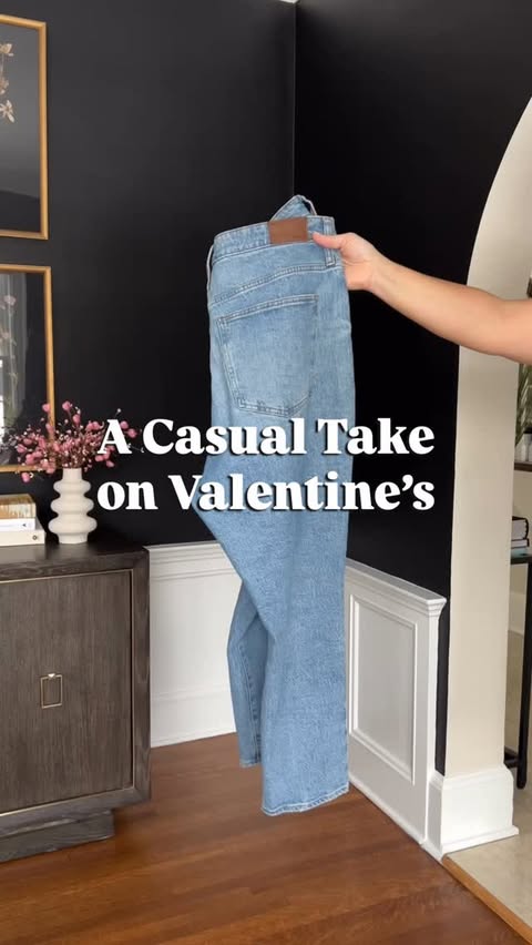 Instagram post by an influencer for Amazon Fashion. Caption reads: A casual take on Valentine’s ❤️💁‍♀️ comment....