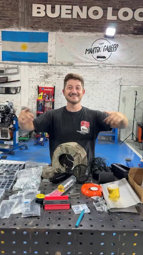 Instagram post by @martingallegooficial for Temu. Caption reads: [...] de mi última compra del año de Temu!! Muchos....