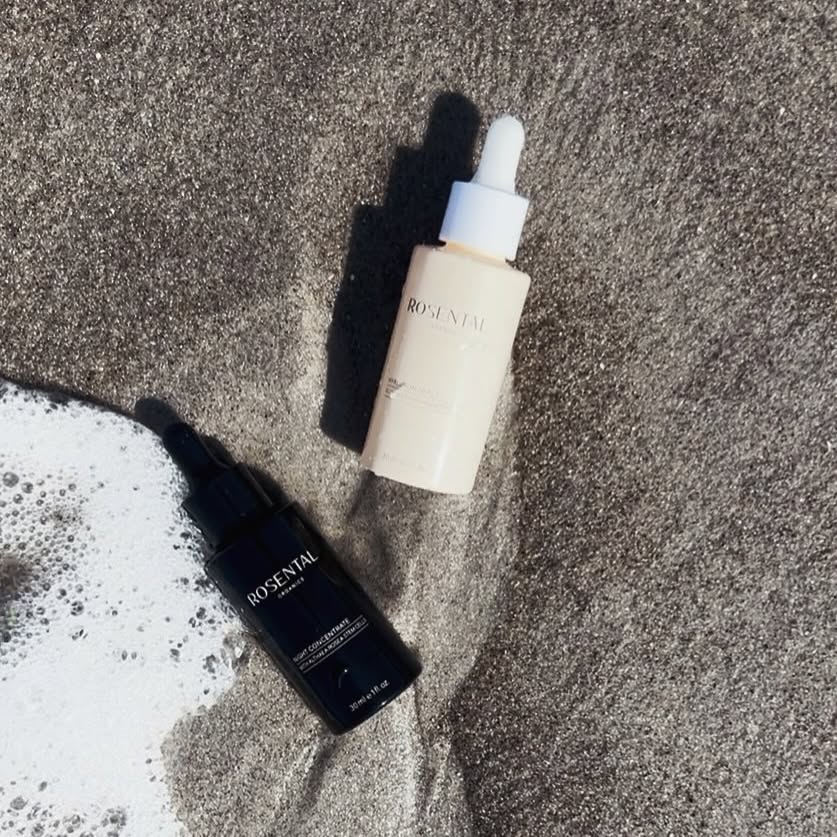 Instagram post by @sandys.bunte.welt for Rosental Organics. Caption reads: ☀️ Sommerzeit = besondere Beautypflegezeit
Ad |....