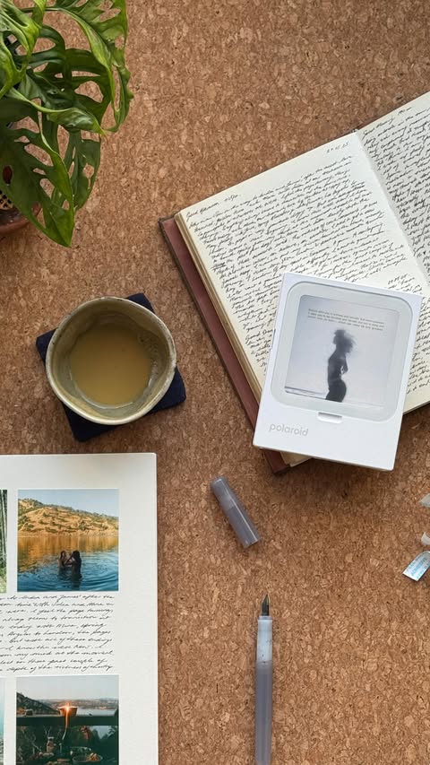 Instagram post by @cameron.nuttall for Polaroid. Caption reads: [...] hold my memories in my hands....