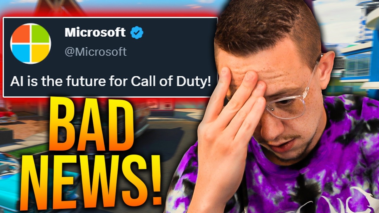 YouTube post by @WhosImmortal for KontrolFreek. Caption reads: CALL OF DUTY Just Got Some VERY BAD NEWS....