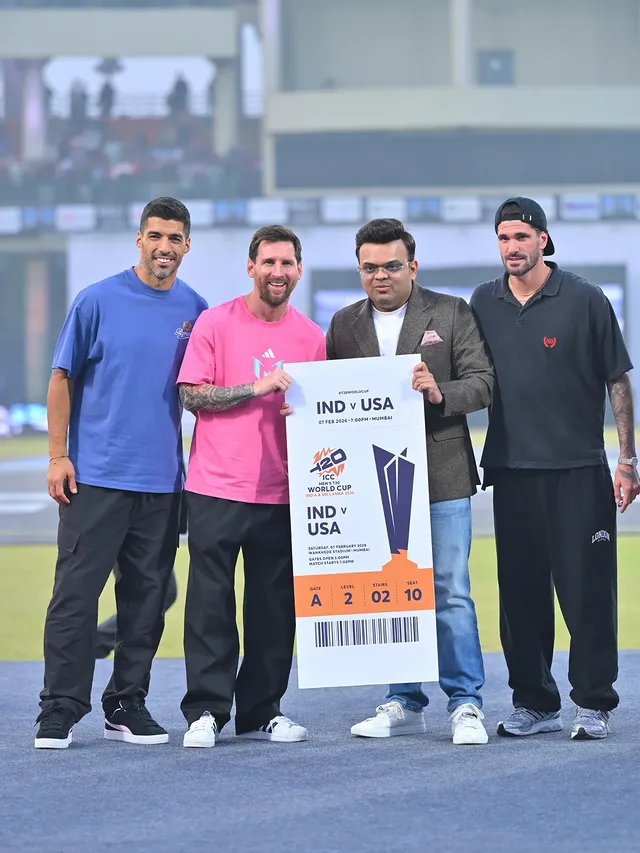 Instagram post by @jayshah220988 for ICC T20 World Cup. Caption reads: The hottest ticket in town - the ICC Men’s....