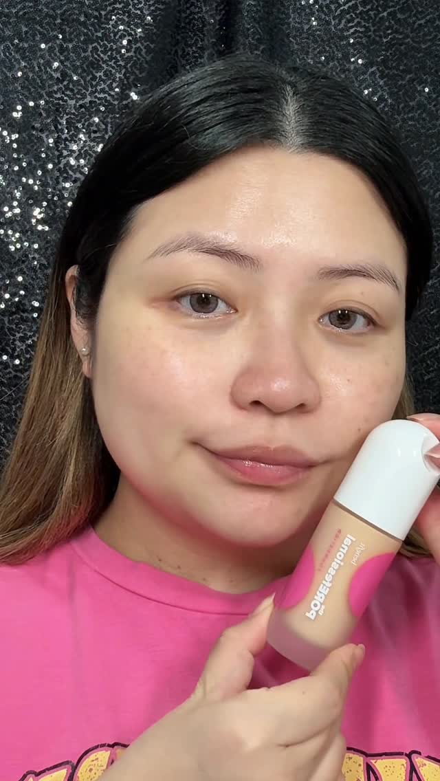 Instagram post by an influencer for Benefit Cosmetics. Caption reads: Testing out the NEW @benefitcosmetics The....
