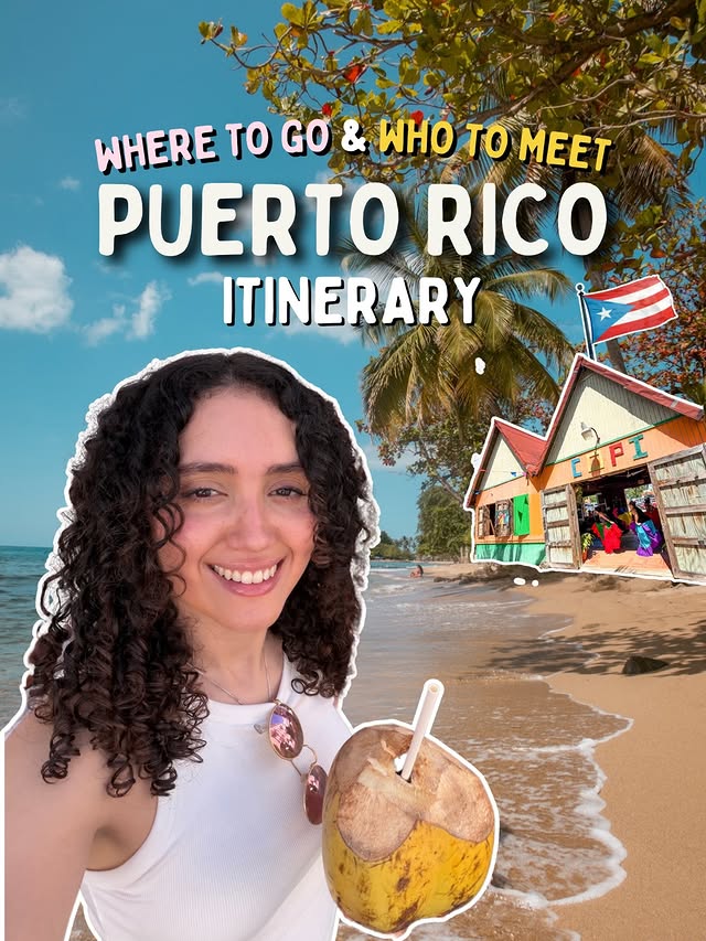 Instagram post by @dominicanabroad for Discover Puerto Rico. Caption reads: [...] @convidapr Racho Carbón Express....