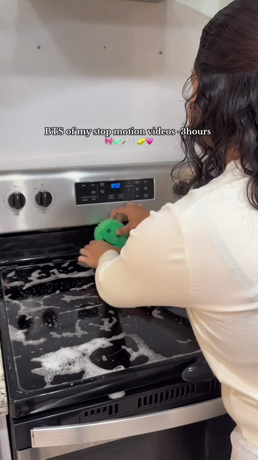 TikTok post by @smilleyy_2 for Scrub Daddy. Caption reads: BTS of my dancing sponges 💃🕺💗  @Scrub Daddy....