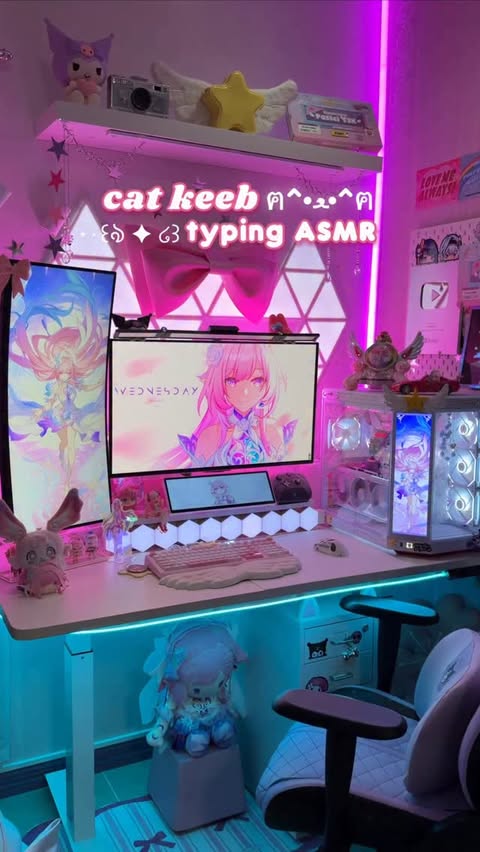 Instagram post by @elyxirine for Yunzii. Caption reads: [...] ASMR 🐈💗 isn't it so cutee?! meet....