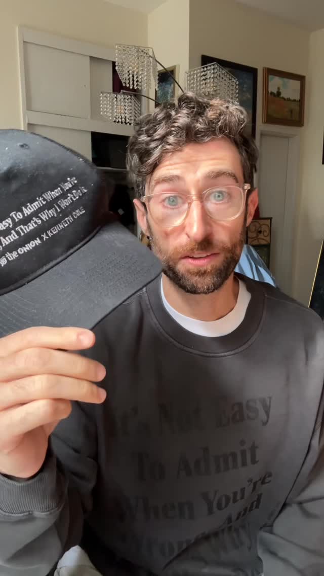 Instagram post by @scottrogowsky for Kenneth Cole. Caption reads: Thankful to whomever had the good sense to combine....