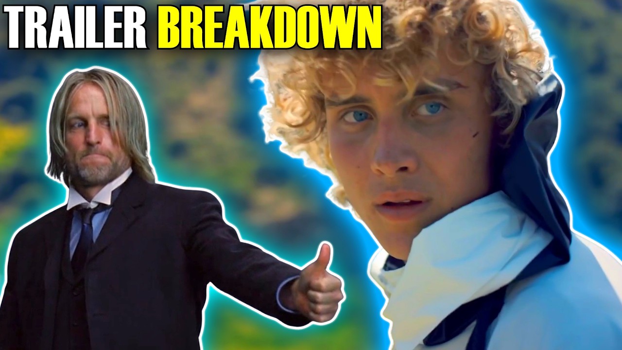 YouTube post by @MovieFlame for Scentbird. Caption reads: Sunrise on the Reaping Indepth Trailer Breakdown....