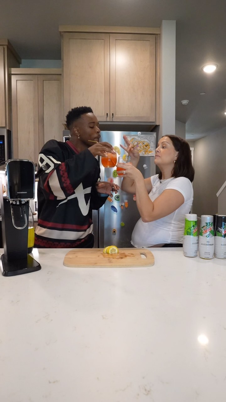Instagram post by @savannahjeanalexander for SodaStream. Caption reads: Make a fun drink at home w/ @sodastream ✨MTN DEW™....