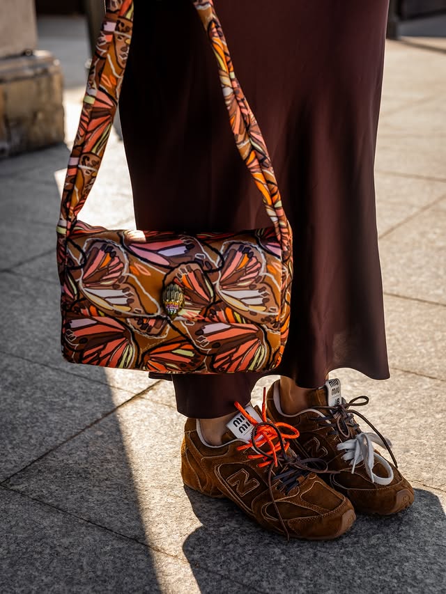 Instagram post by @lili_arisza for Kurt Geiger. Caption reads: Perfect match with @kurtgeiger 🧡 Reklama....