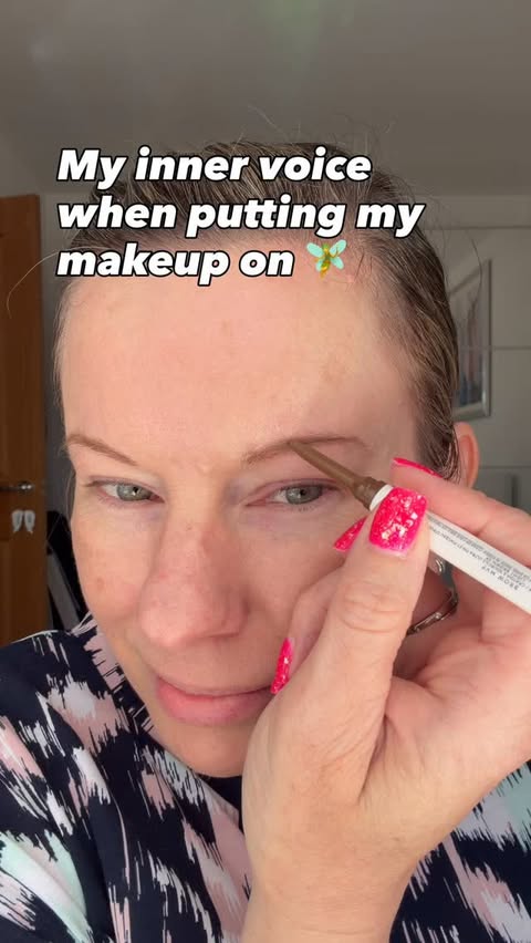 Instagram post by @onebeautygang for FENTY BEAUTY BY RIHANNA. Caption reads: My inner voice when putting my makeup on 🧚 🧺 Tap....