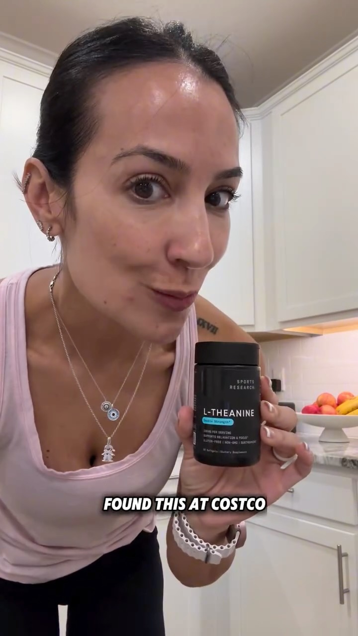 Instagram post by @patty_streff_fitness for Sports Research. Caption reads: POV: when your focus kicks in without the caffeine....