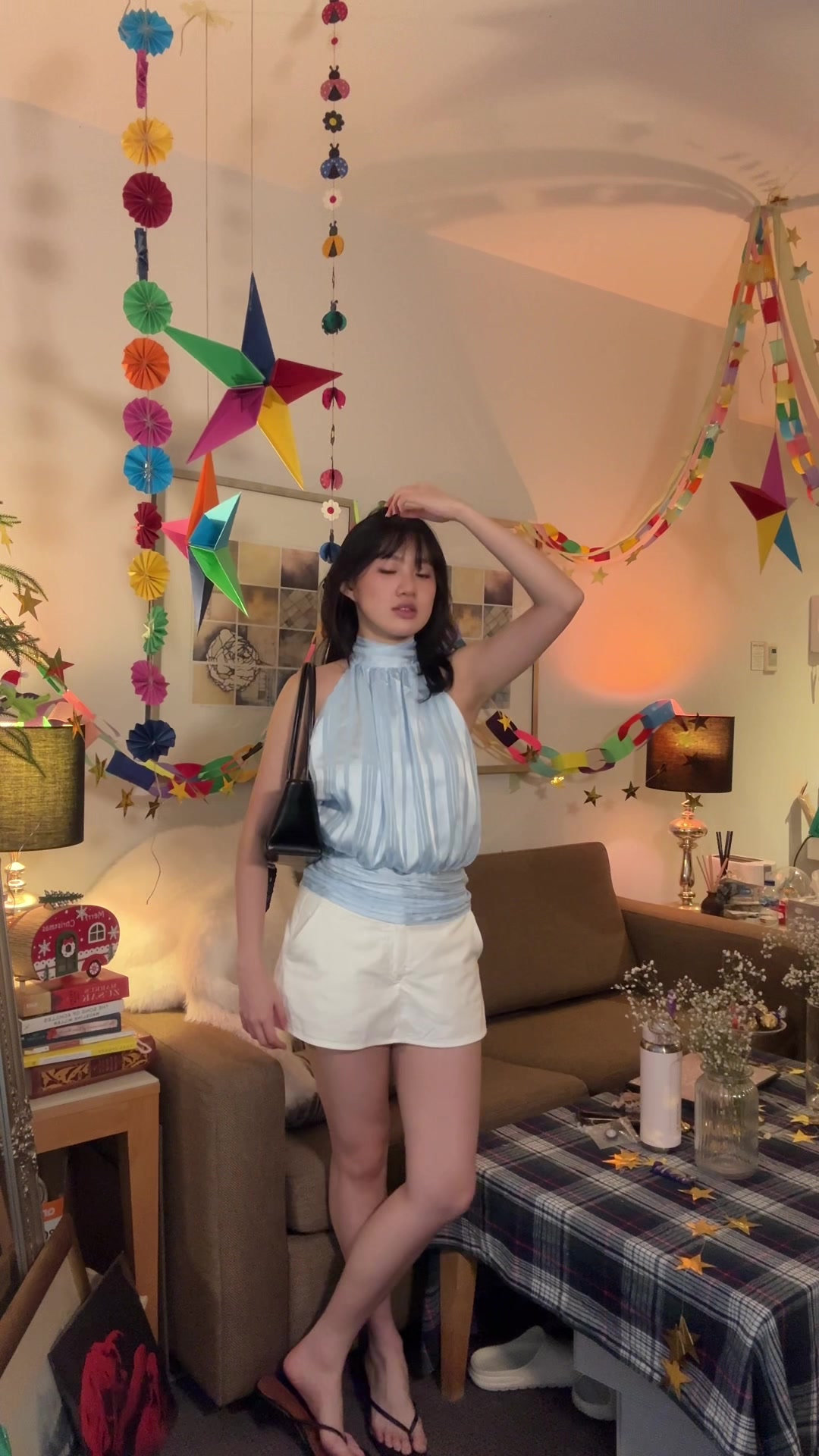 TikTok post by @ivanka_djo for PEPPERMAYO. Caption reads: grwm with @PEPPERMAYO 🩵 #peppermayo....