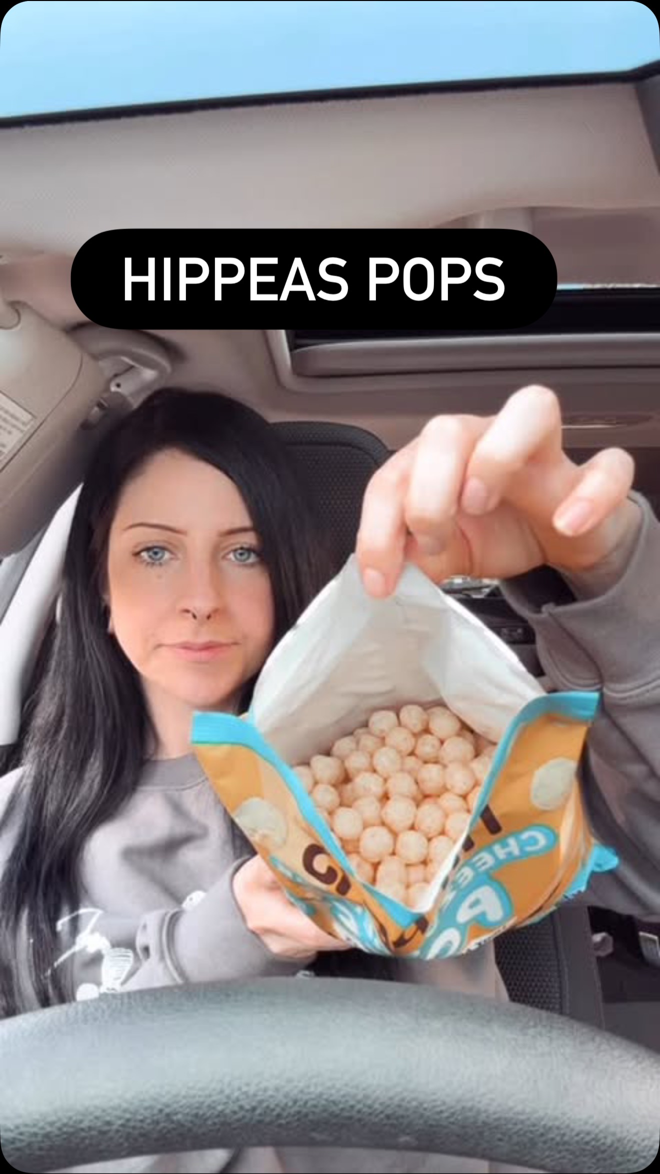 Instagram post by @livingdeadgirlugc for Hippeas. Caption reads: Another great snack from @hippeas_snacks 🙂‍↕️....