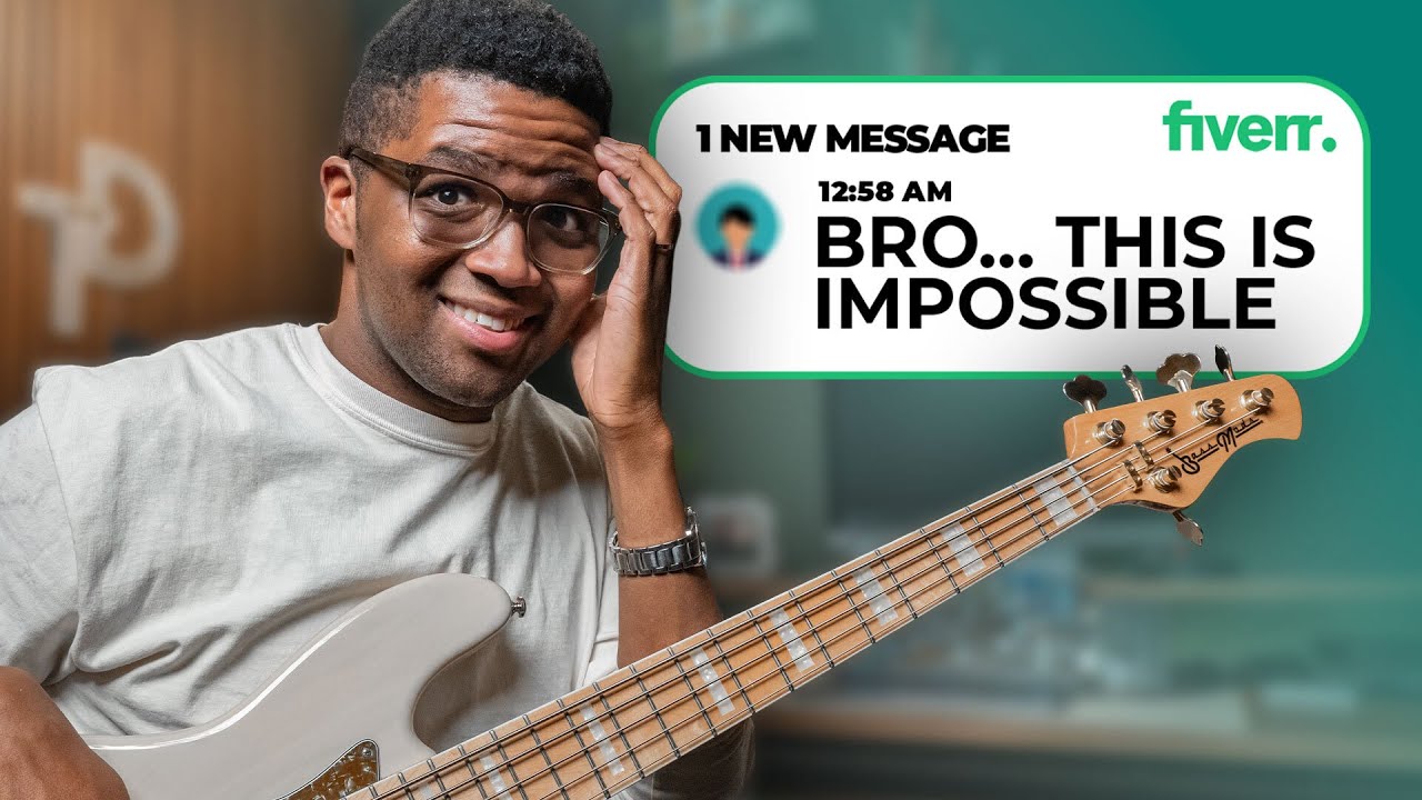 YouTube post by @TravisDykes for Alclair Audio. Caption reads: I Hired Bassists To Play PRO Level Gospel Slap....