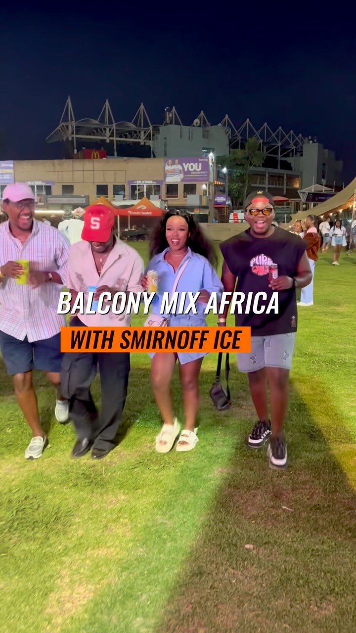 Instagram post by @ntobekoo_cele for Smirnoff. Caption reads: #ad Balcony Mix Africa with Smirnoff Ice was....
