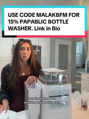 TikTok post by @motherhoodwithmalak for Papablic. Caption reads: [...] already on sale until September 10th....