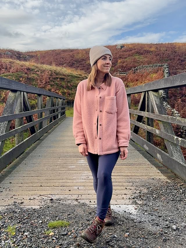 Instagram post by @yorkshire.girl.solo.hiker for ACAI Outdoorwear. Caption reads: Autumn adventures are my (current) favourite 

I....