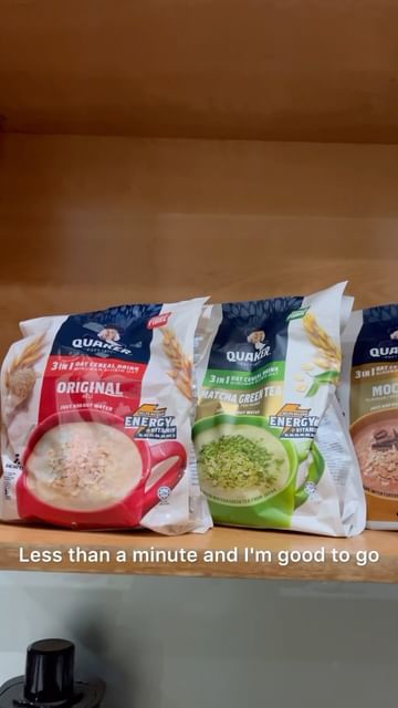 Instagram post by @helloitsili for Quaker. Caption reads: If you’re someone like me who can’t cook or penat....