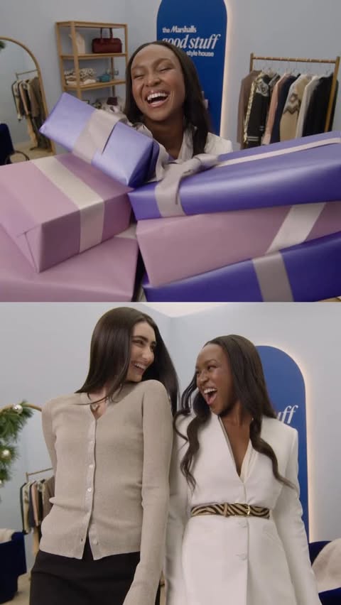 Instagram post by @devapollon for Marshalls. Caption reads: @marshalls has always been my go-to for holiday....