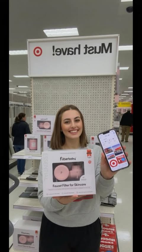 Instagram post by @sblozdill for Filterbaby. Caption reads: [...] favorite at Target 🛒✨ Obsessed with....