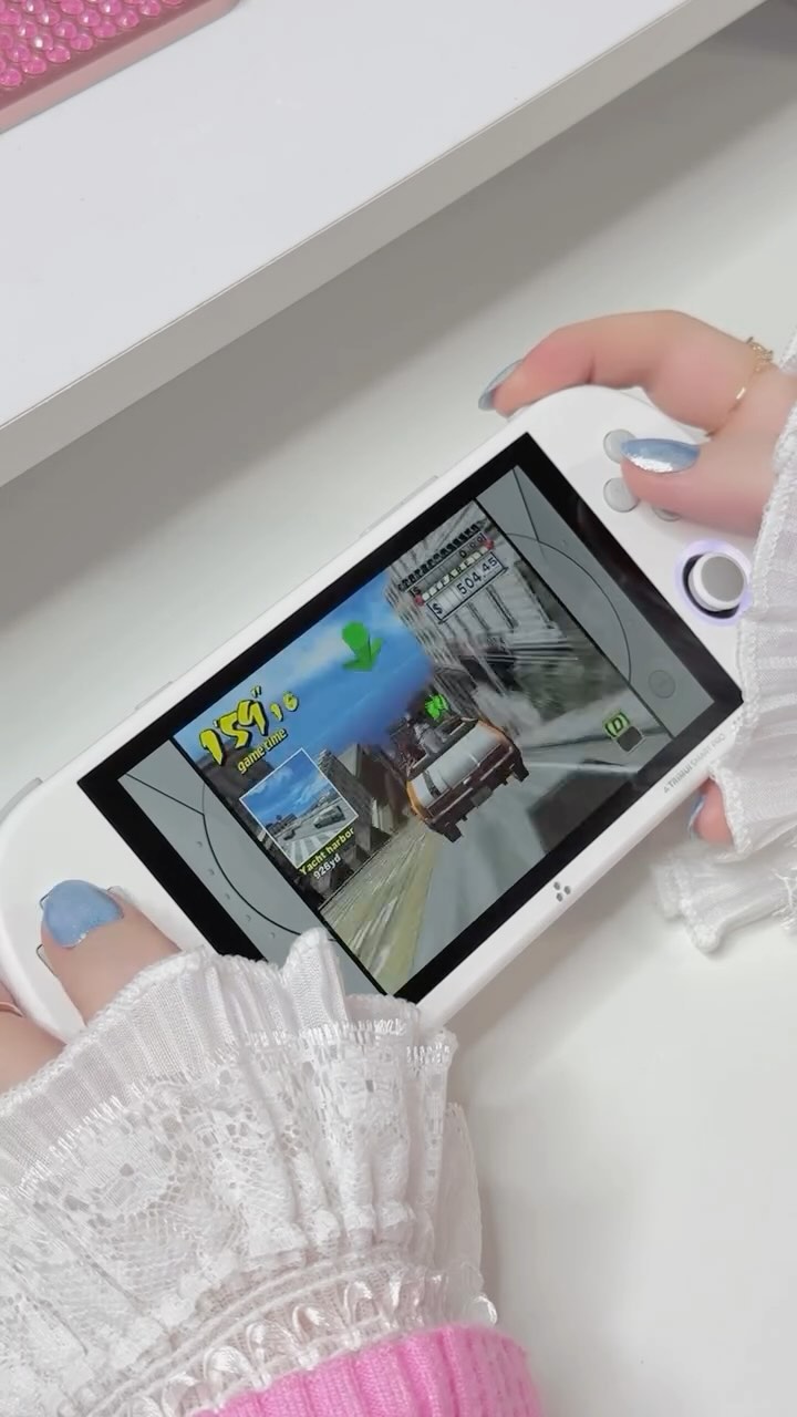 Instagram post by @daizedreams for LITNXT. Caption reads: [...] Smart Pro Portable Game Console from....